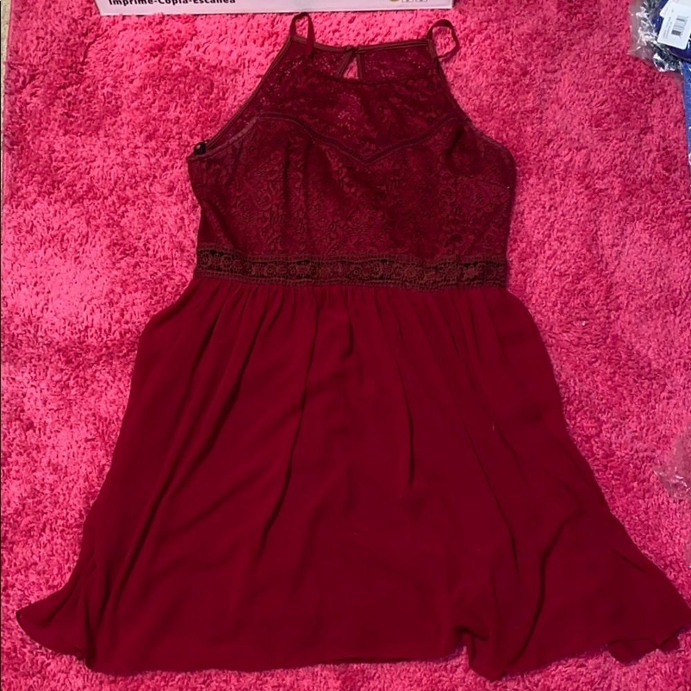 red prom dress